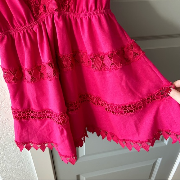 NWT Anthropologie Peixoto Embroidered Lace Cover-Up Mini Dress - Picture 6 of 6